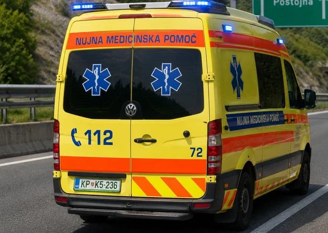 Moški s kolesom trčil v avtomobil, ni se končalo dobro