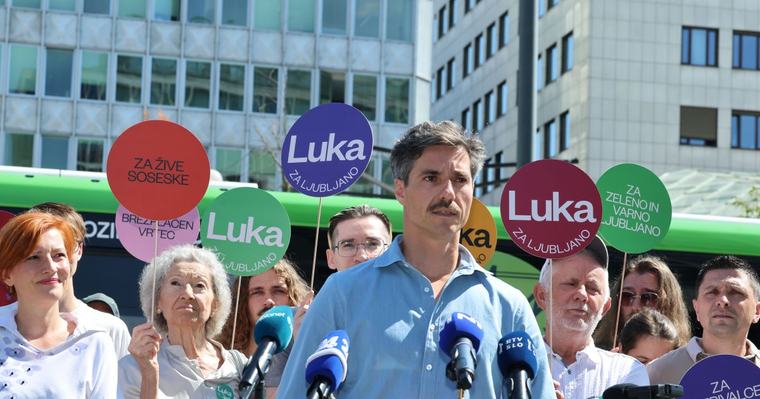 Luka Mesec Ljubljančanom obljublja brezplačne vrtce, hitrejše avtobuse
