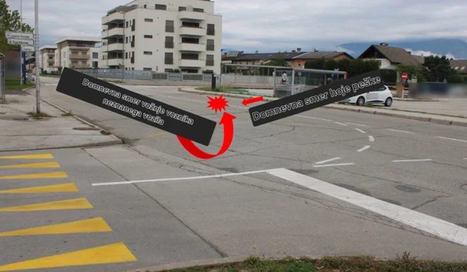 Ste videli, kaj se je zgodilo na Cesti Rudija Šelige? Voznik trčil v peško, zdaj ga išče policija