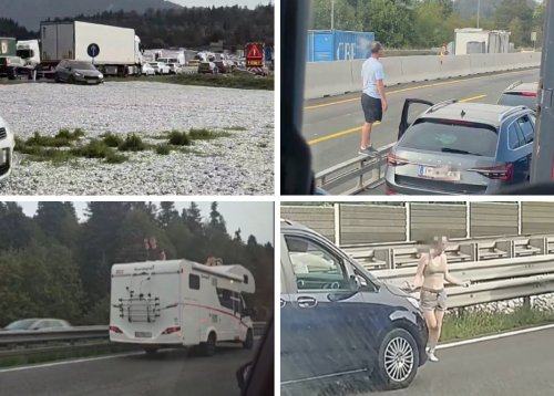 TRIJE MRTVI NA PRIMORSKI AVTOCESTI, PA TAKI PRIZORI: Poglejte, kaj so počeli vozniki (FOTO, VIDEO)