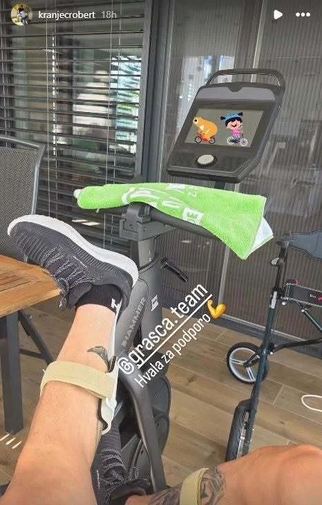 Robert Kranjec spet vrti pedala! Fotografija, ki vliva veliko upanja (FOTO)