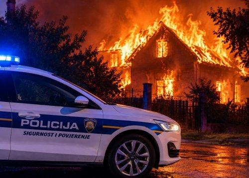 SMRTONOSEN POŽAR NA HRVAŠKEM: Ogenj pogoltnil hišo, ena oseba je izgubila življenje
