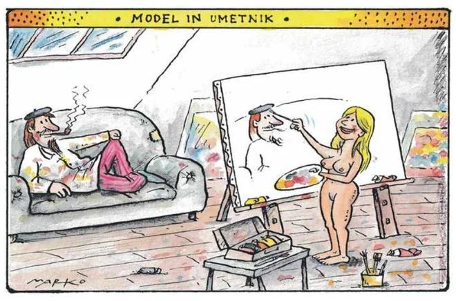 Model in umetnik